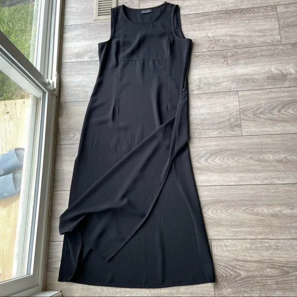 Vintage S.C. & CO. Sleeveless High Slits Maxi Dress